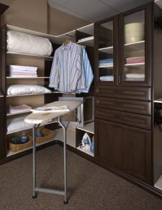 Deluxe Iron Board-Valet Rod-Chocolate Pear Closet in Premier - Copy