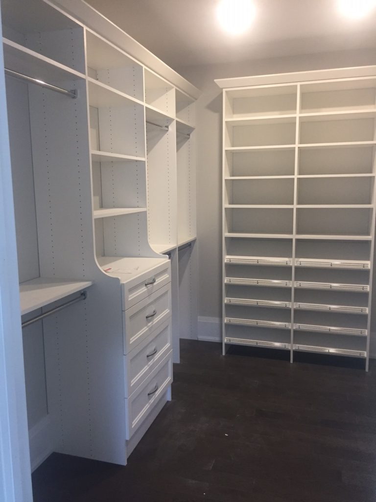 custom closet for storage and organization