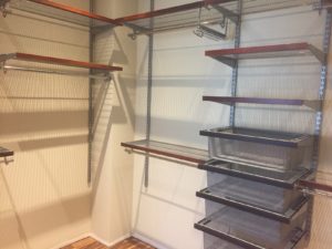 combination hanging and flat storage