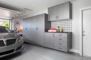 Pewter Cabinets with Workbench-Grey Car 2012