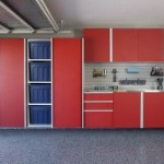 Red-Sliding-Cabinets-OPEN-w-Stainless-Workbench-Grey-Slatwall-Aug-2013-261x192